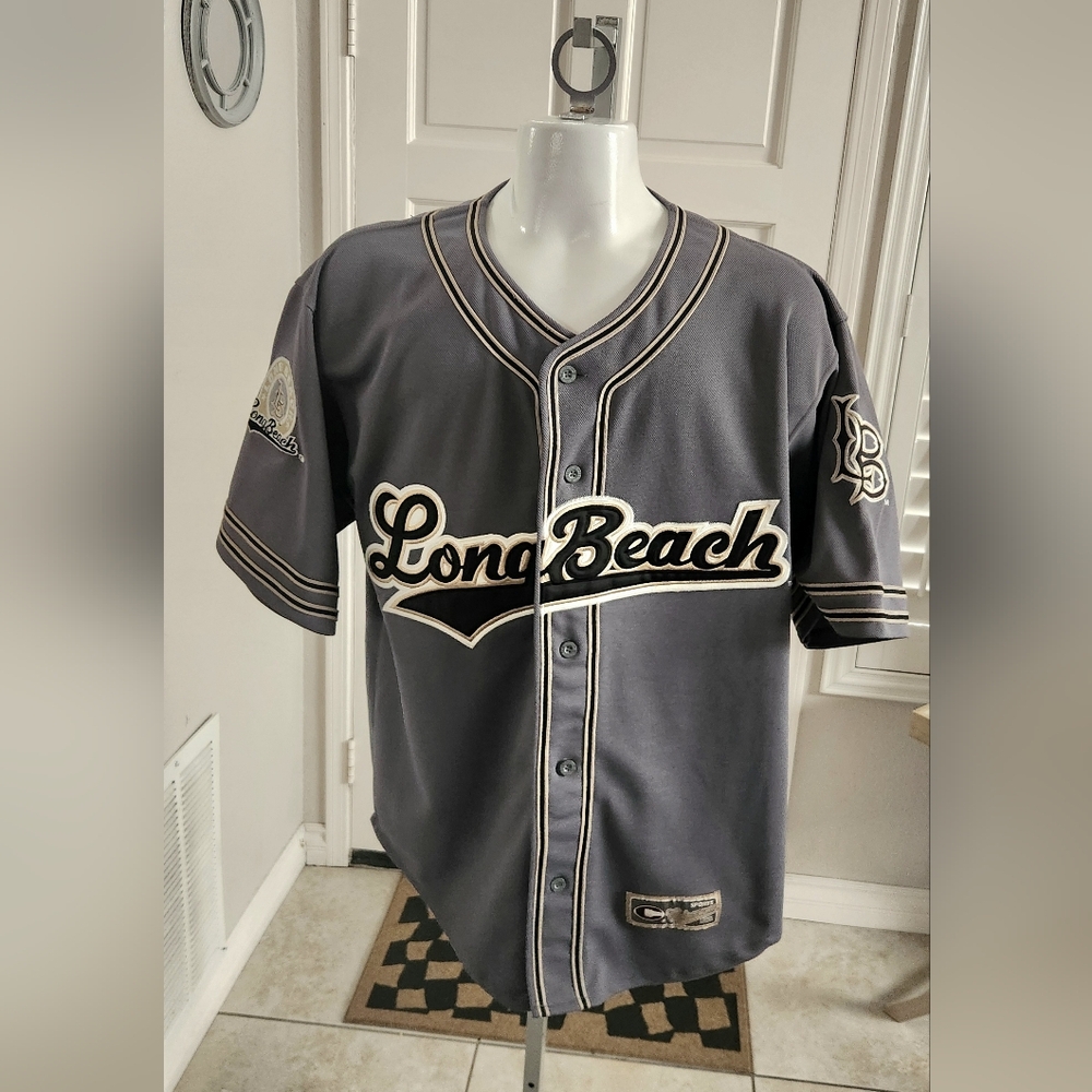 Colosseum Vintage 90s Long Beach State Dirtbags NCAA Baseball Jersey LBC Medium